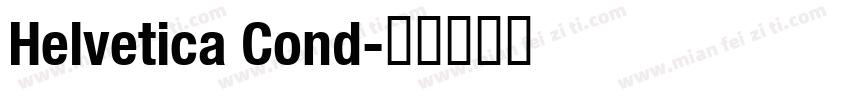 Helvetica Cond字体转换